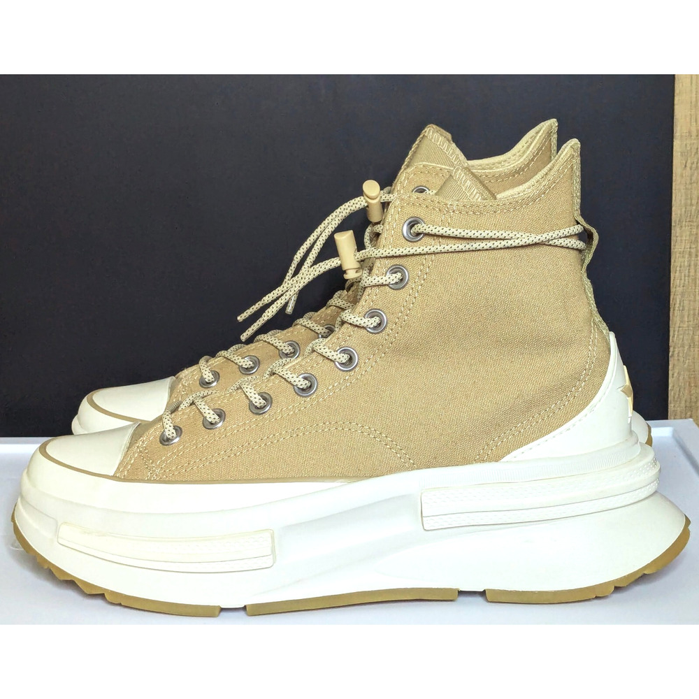 Converse Shoes Mens 8 Beige Run Star Legacy CX High Top Platform Unisex Sneaker - Picture 3 of 10